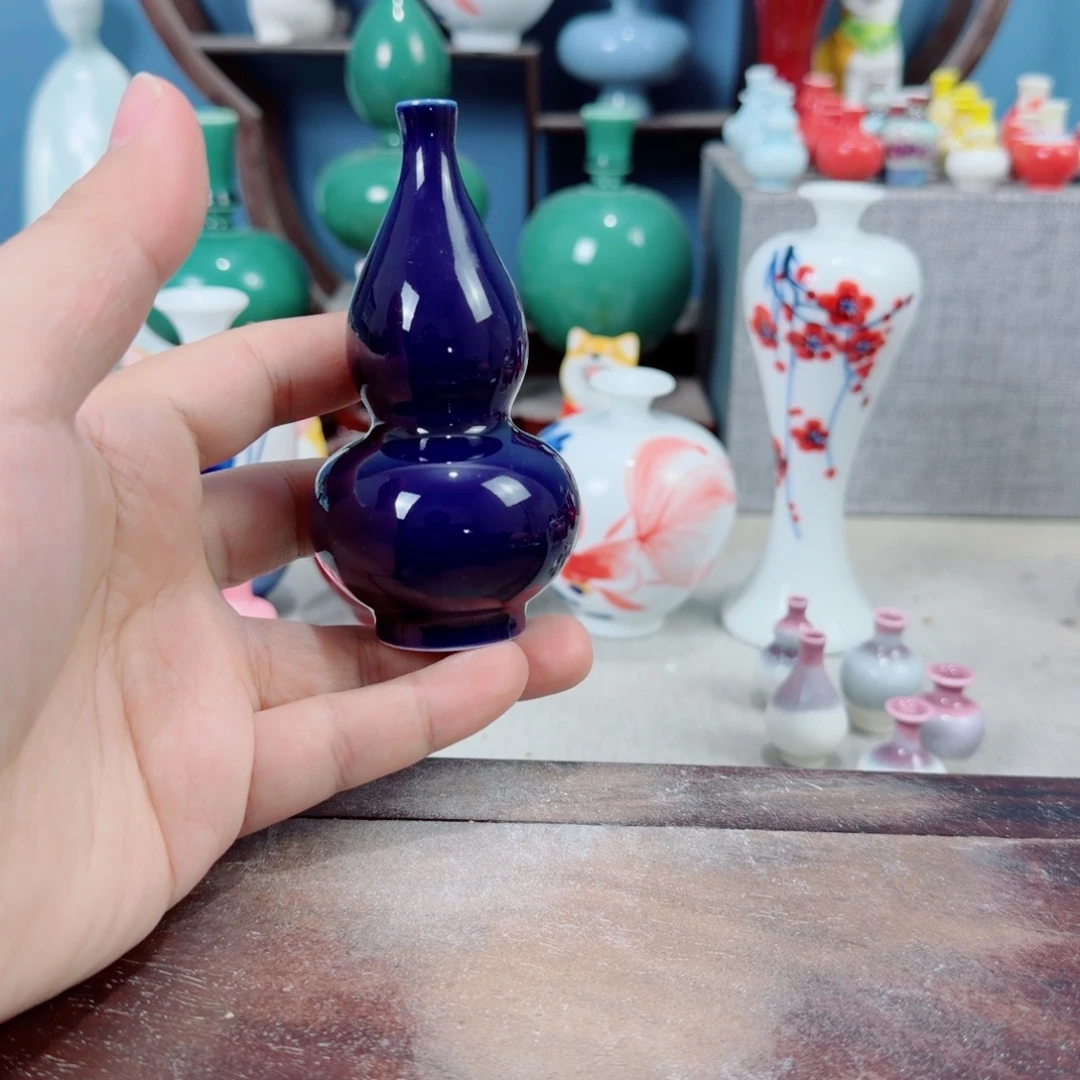 陶瓷手工小花器摆件