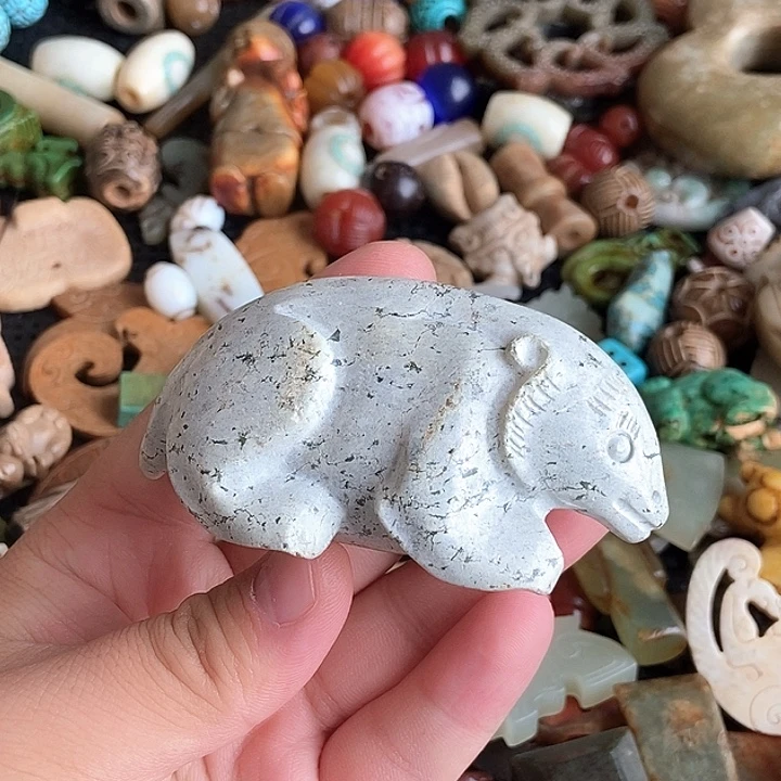 和田玉未镶嵌颈饰130