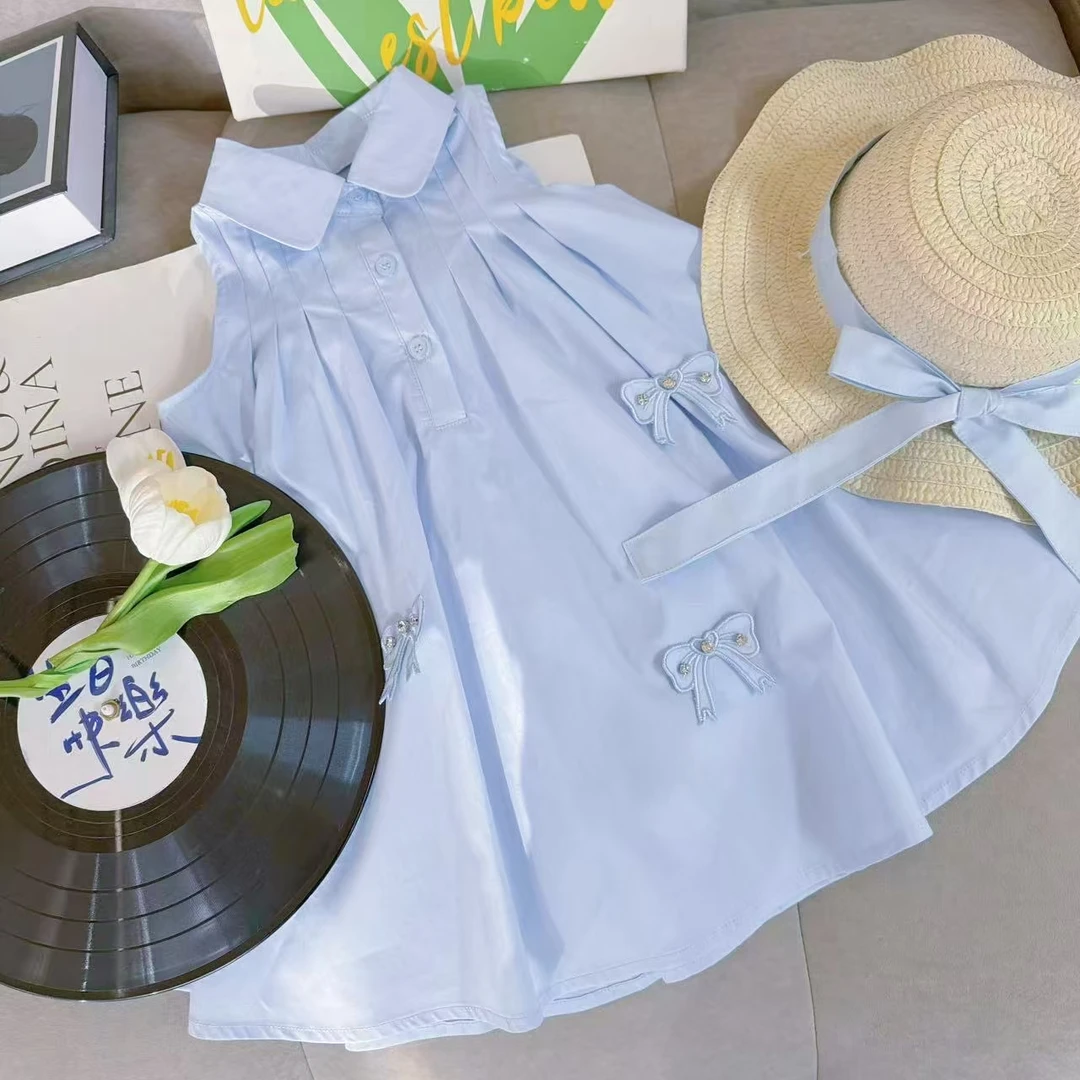 韩国童装女童连衣裙夏装2025儿童吊带裙子新款女孩夏天背心无袖裙