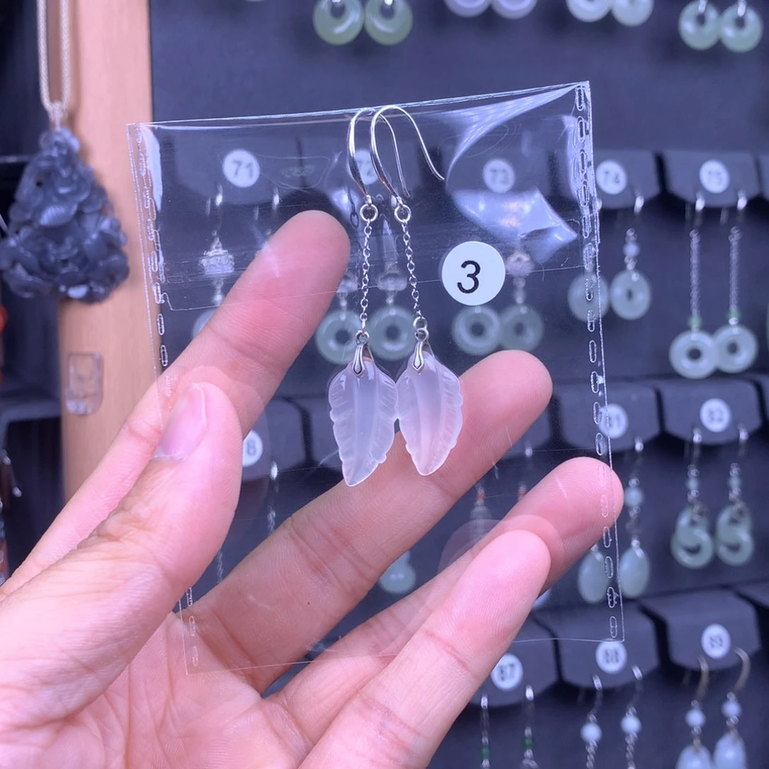 南红玛瑙耳饰银S925镶嵌高*