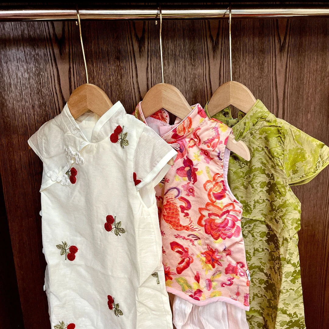 儿童夏款中式风旗袍连衣裙