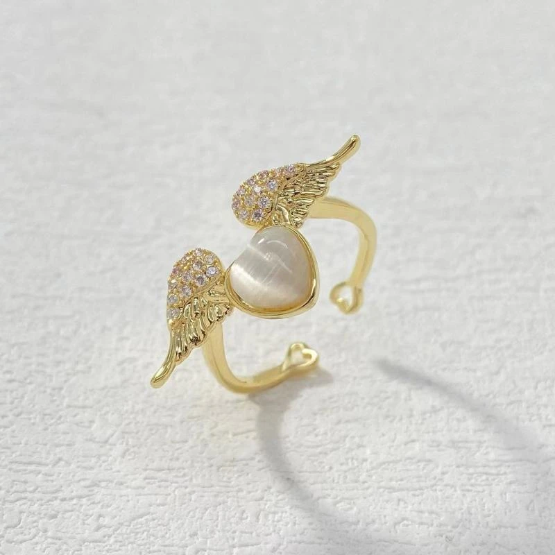 铜合金戒指 木木（QA1778）开口戒指