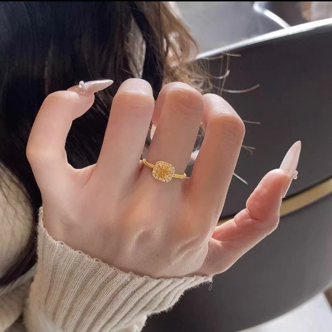 【小鹏黄金】足金999活口方糖麻花戒指（附加158）