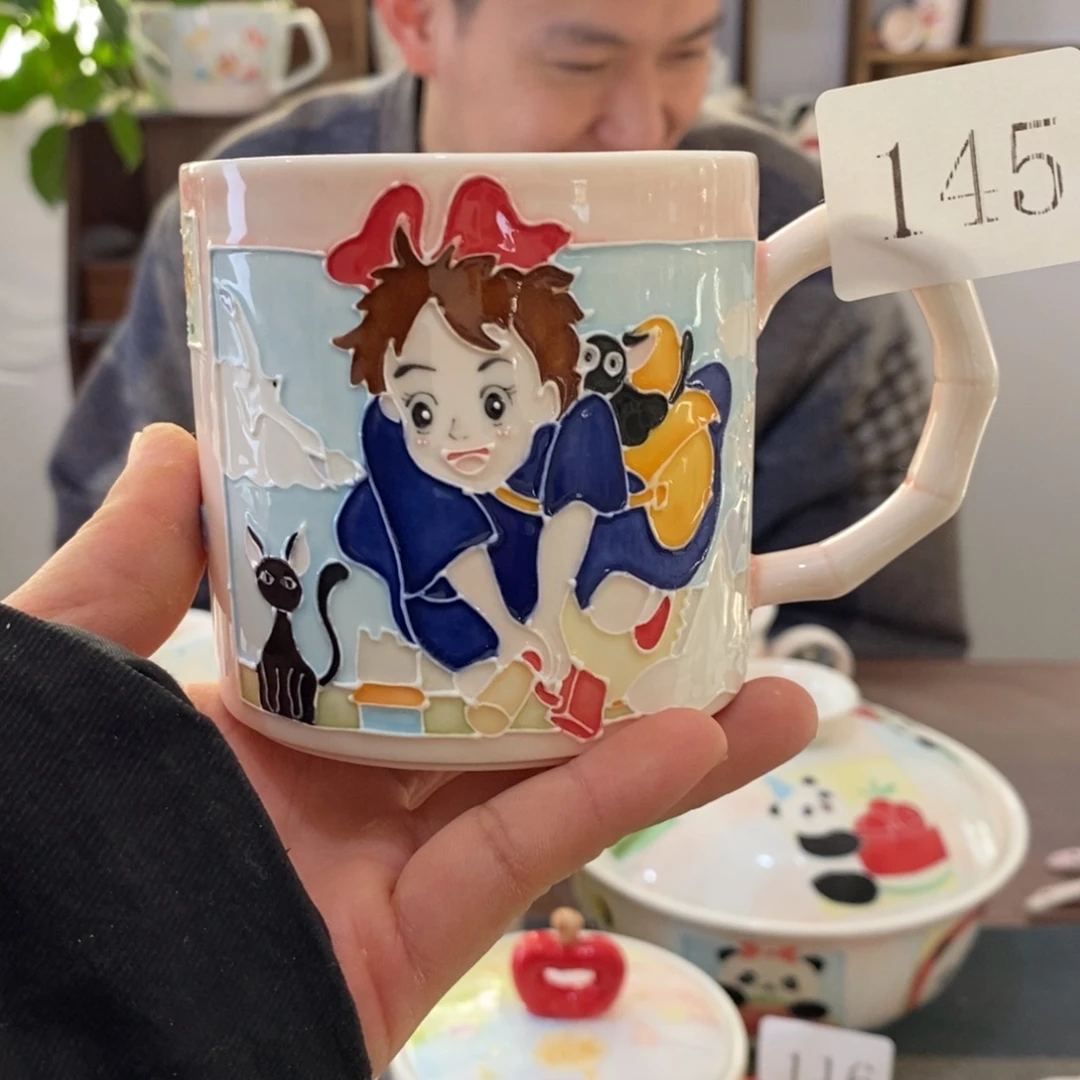 瓷片景德镇釉下彩手绘