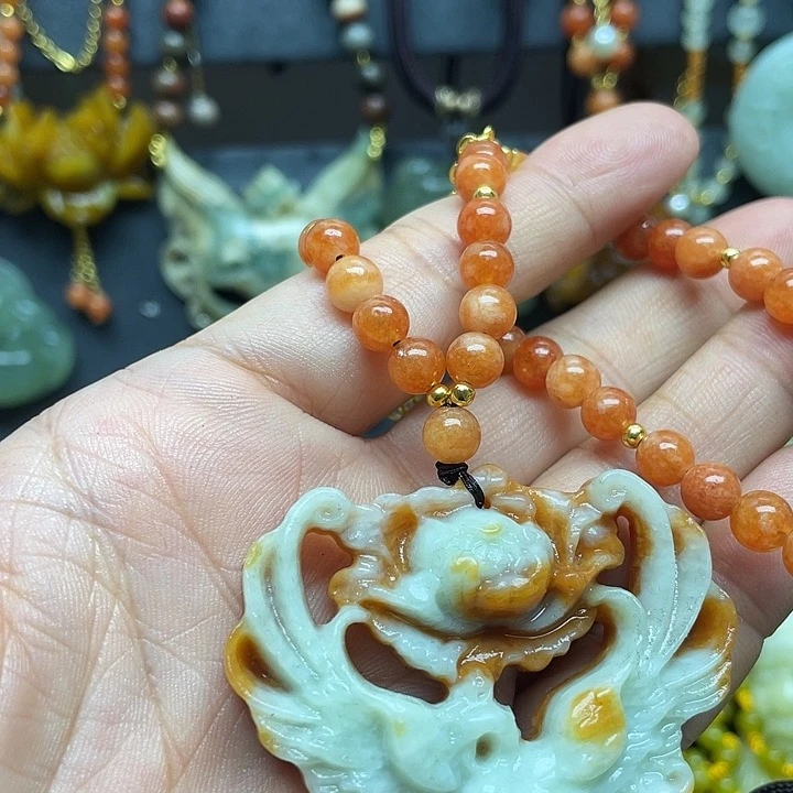 未镶嵌岫玉吊坠吊坠