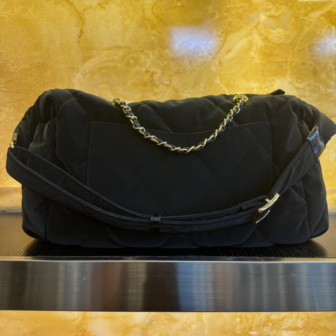 薇薇手工真皮包-黑色-长41高20-滑雪大包A377