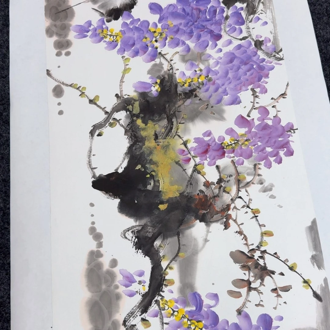 国画国画作品山水花鸟纯手绘