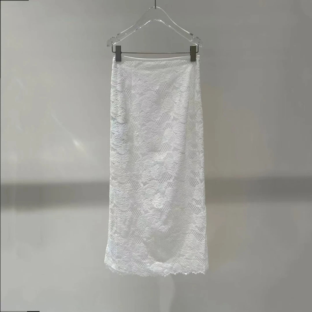 半身裙气质甜美蕾丝裙3581度假感穿搭音乐节