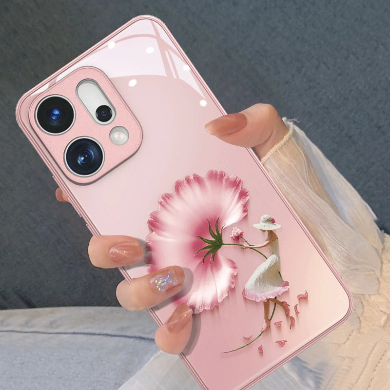 芍药花瓣适用opporeno14pro手机壳reno13网红小清新reno12pro女神