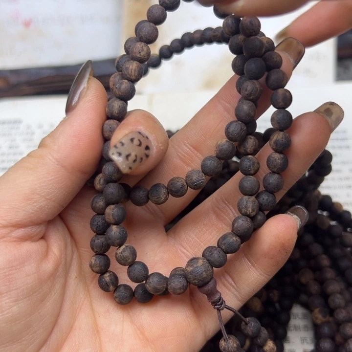 降真香手串/手链降真香06-108黄黑油野人山