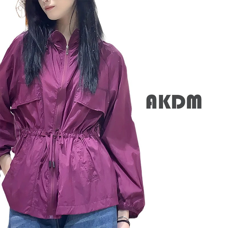 AKDM原纱防晒外套休闲A字连帽夏款上衣91220