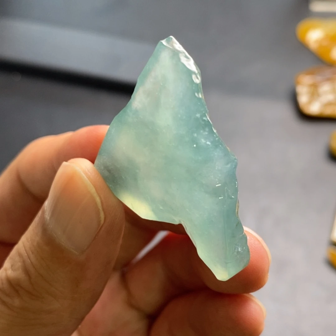 定制翡翠未镶嵌蓝冰