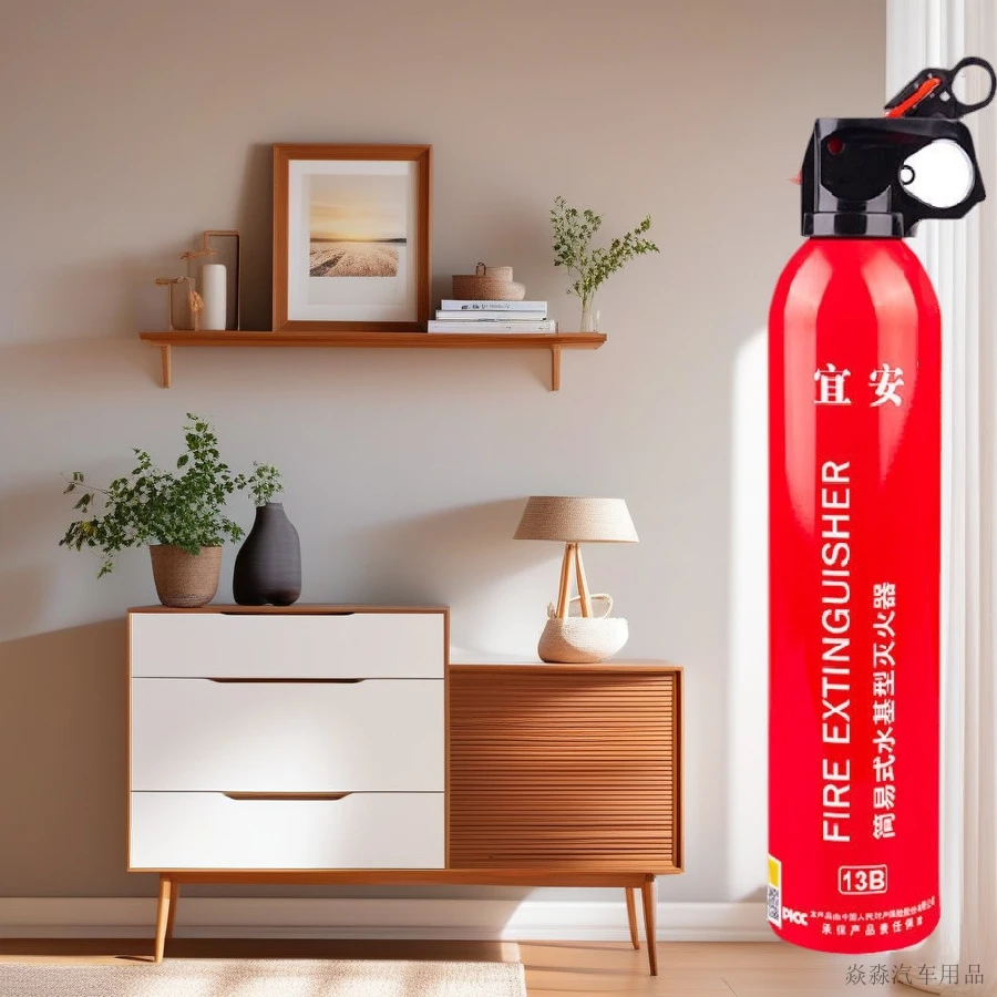 小型便捷式水基家用国标车载简易灭火器水基型适用于家用和车载的