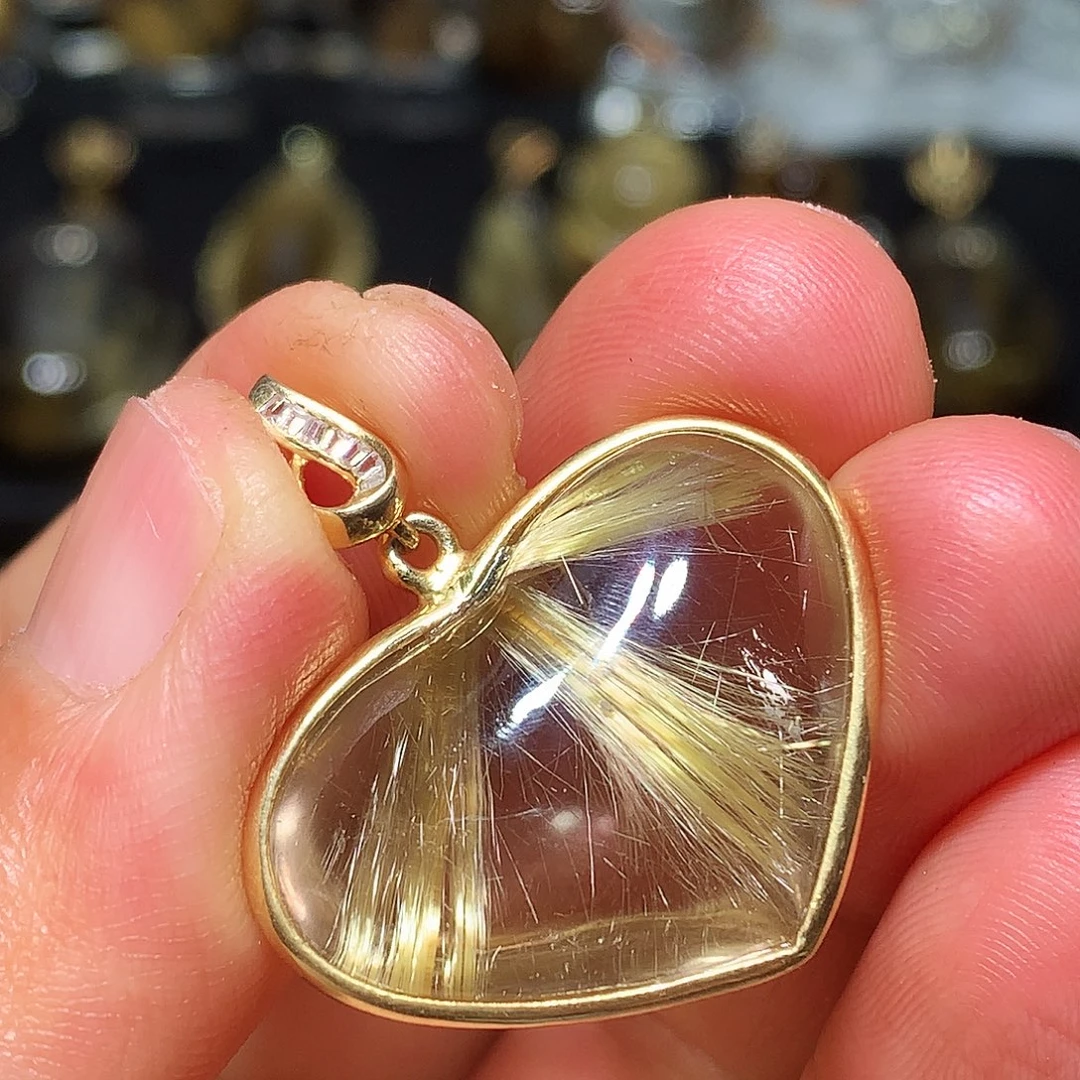 银S925镀金镶嵌水晶珠宝半成品定制款