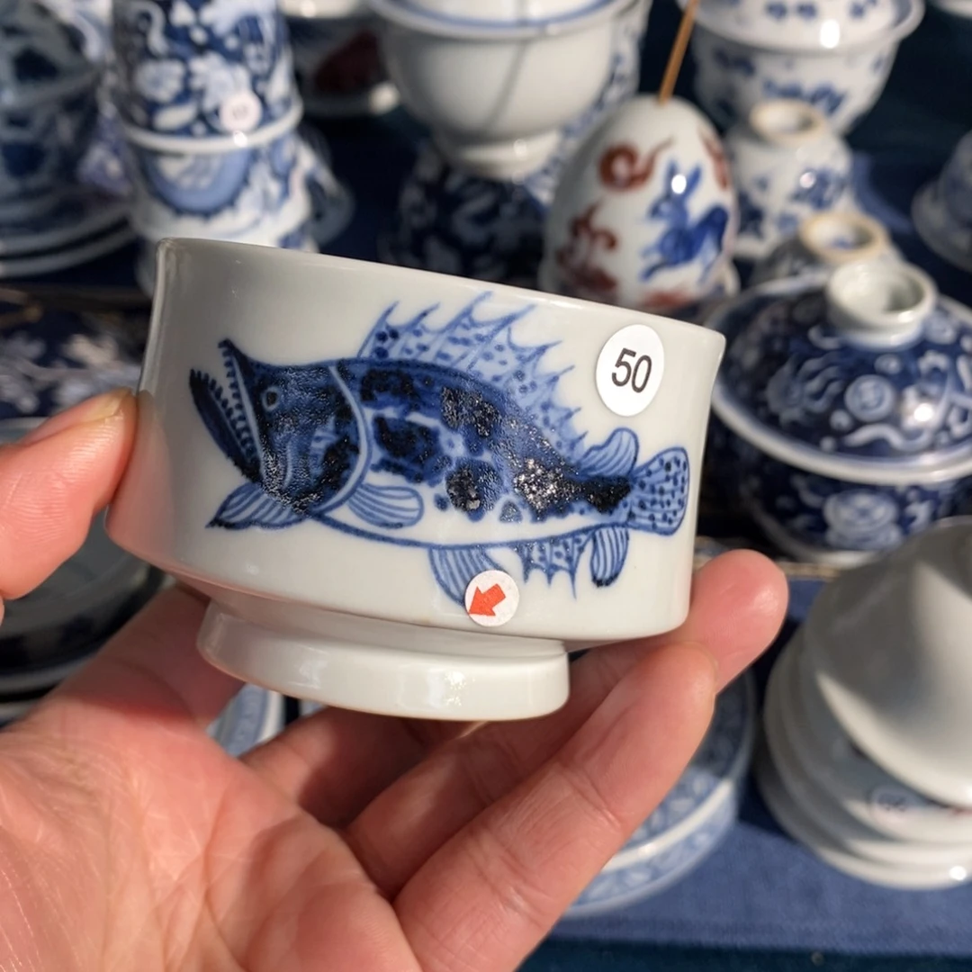 缸景德镇手工手绘陶瓷微瑕