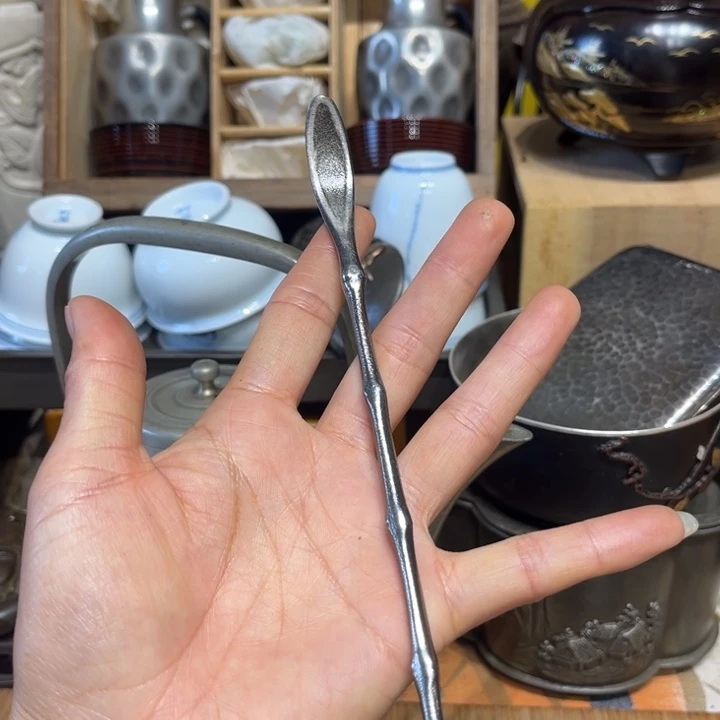 蜜安罐瓷香炉锡茶则