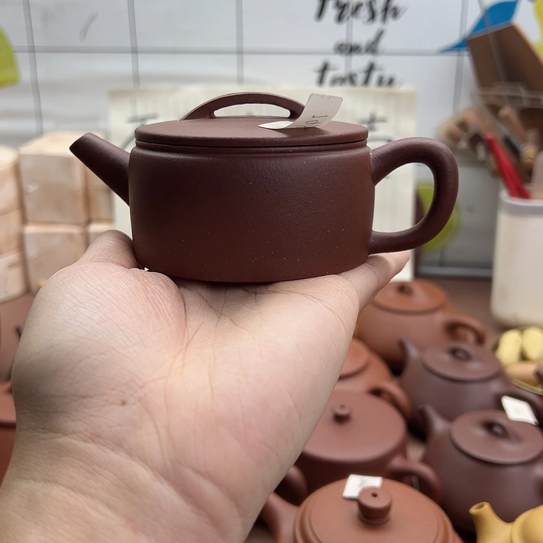 茶壶紫砂汉瓦壶瑕疵