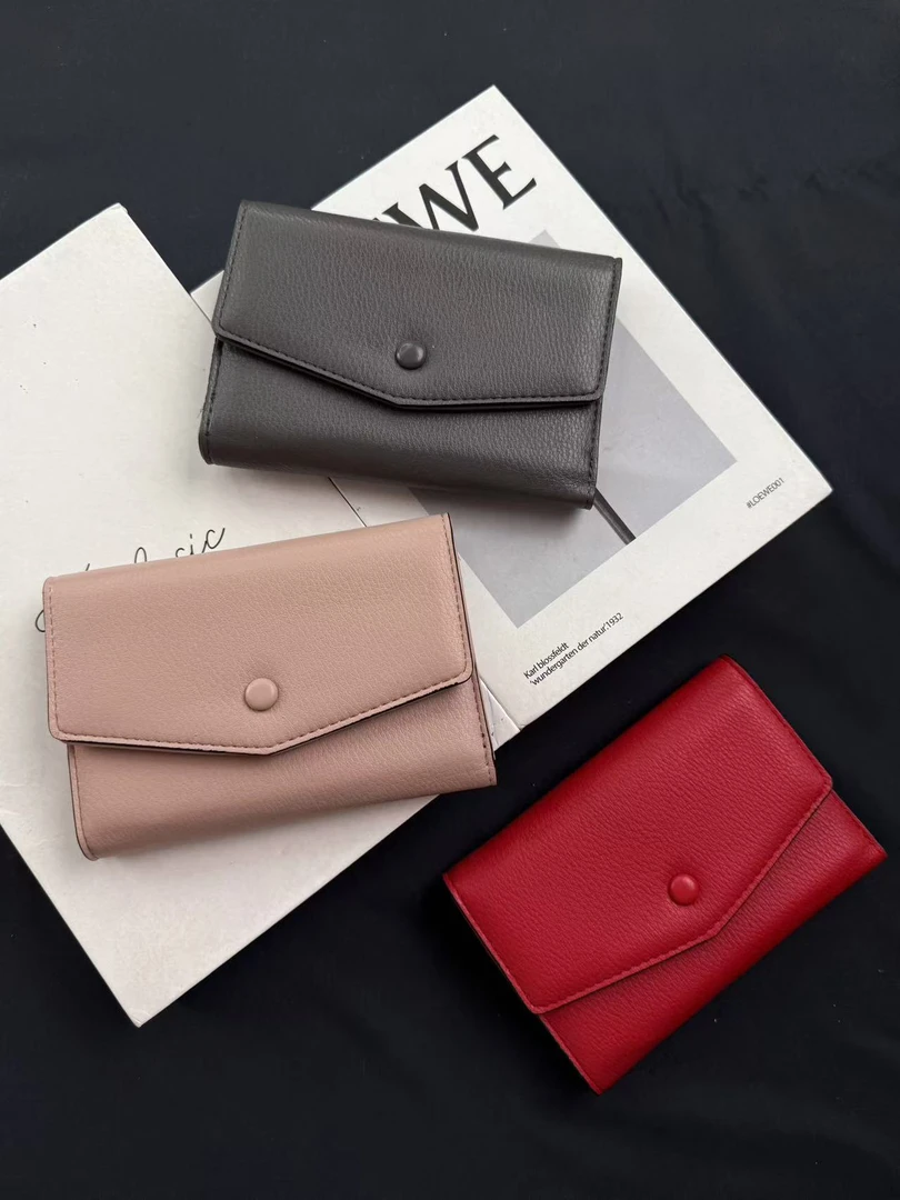 迪雅路【短款钱包】 信封设计女士简约零钱包卡包钱夹轻薄 高档时尚