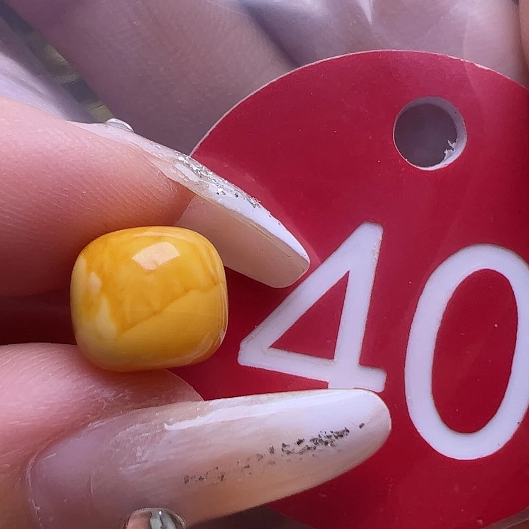 未镶嵌蜜蜡裸石9.2mm老蜡老型