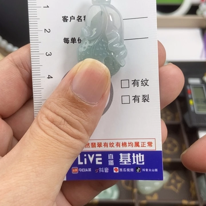 翡翠未镶嵌挂件挂件