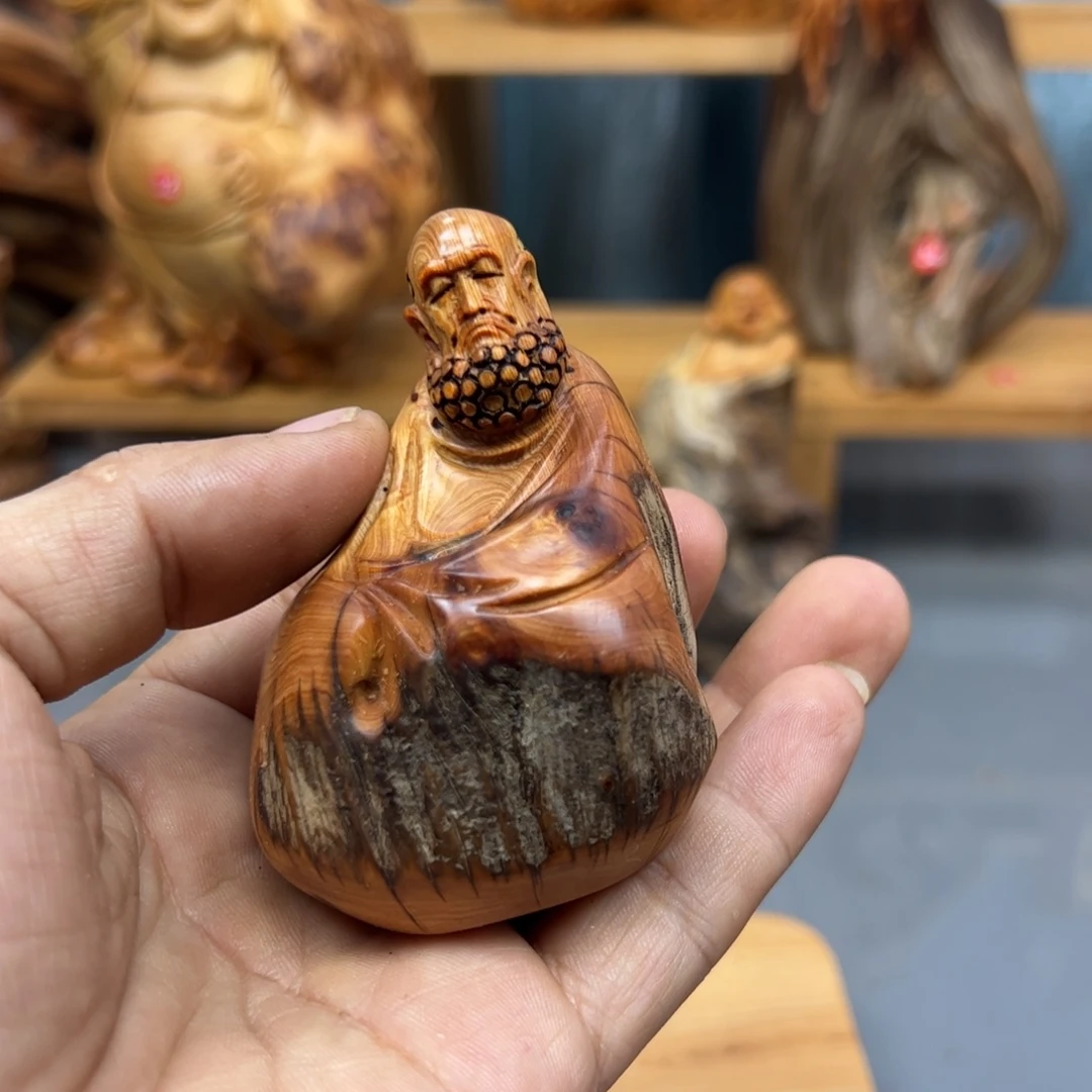 锦***魁木崖柏木摆件手把件