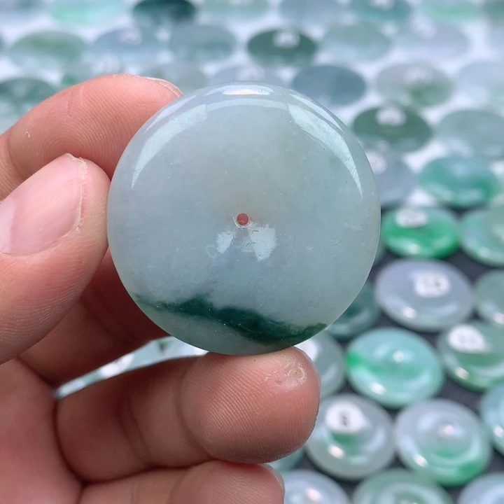 翡翠未镶嵌颈饰缅甸天然A货翡翠36.8-6.0