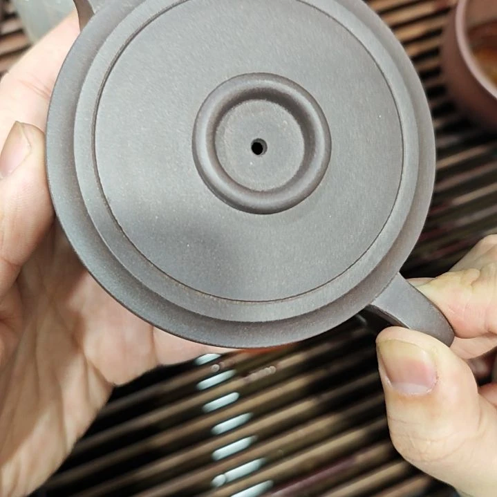 紫砂茶壶共*天青周盘220cc