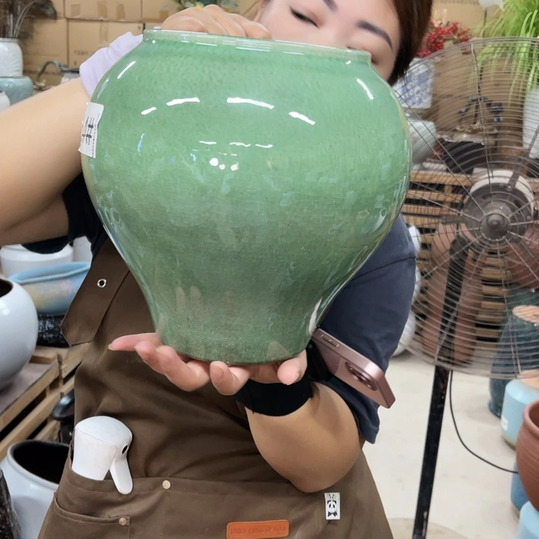 紫砂花盆高度24口径16厘米