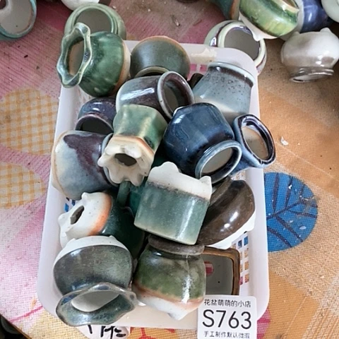 紫砂花盆763瑕疵品口径3厘米，我