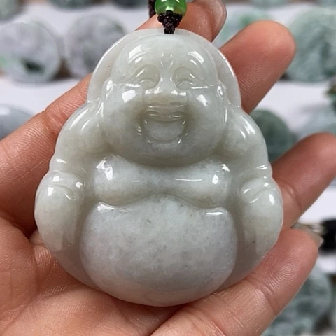 翡翠颈饰未镶嵌大佛福利