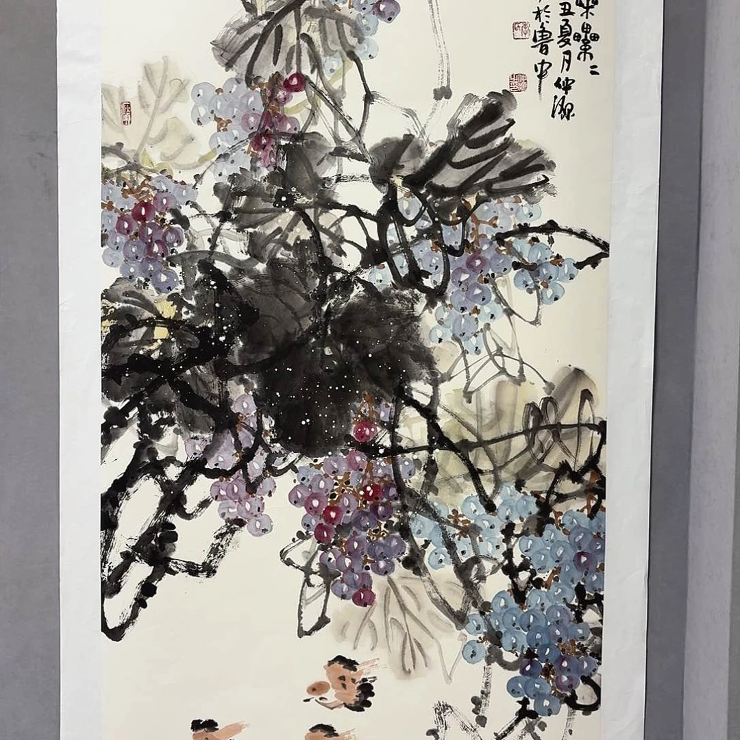 国画亲笔手绘放心去藏