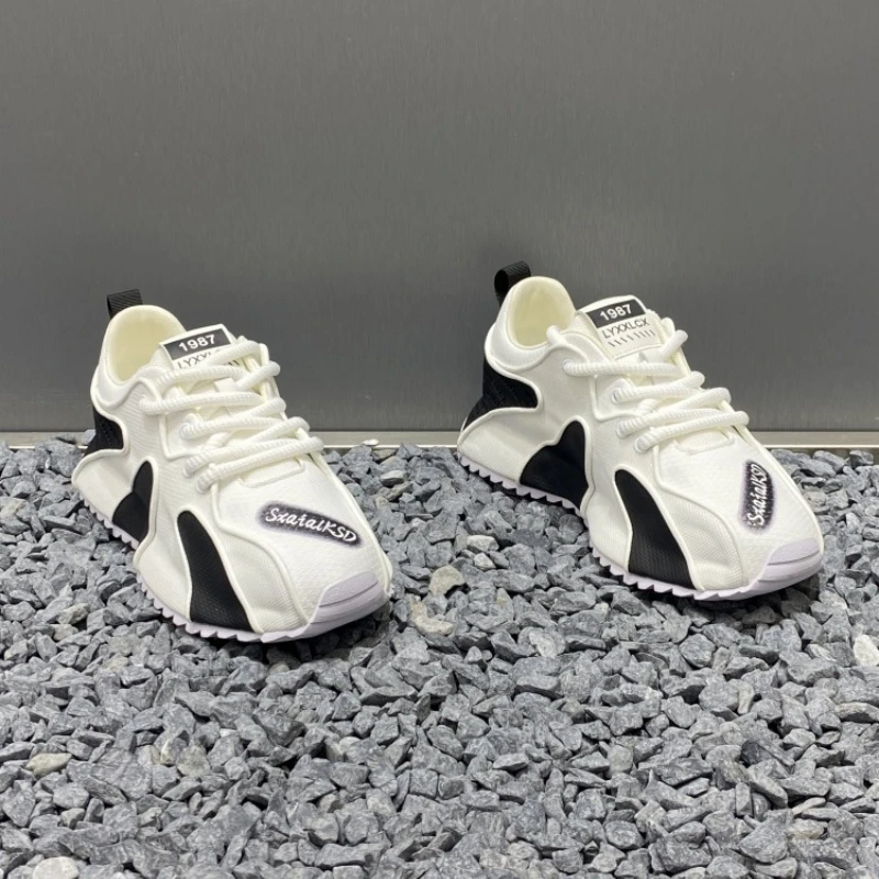 男鞋2025春季新款透气休闲运动鞋防滑包底男潮鞋男士潮流时尚板鞋