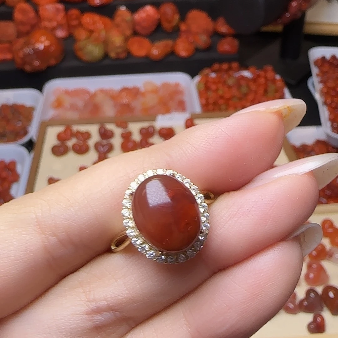 南红玛瑙未镶嵌吊坠(不含链)