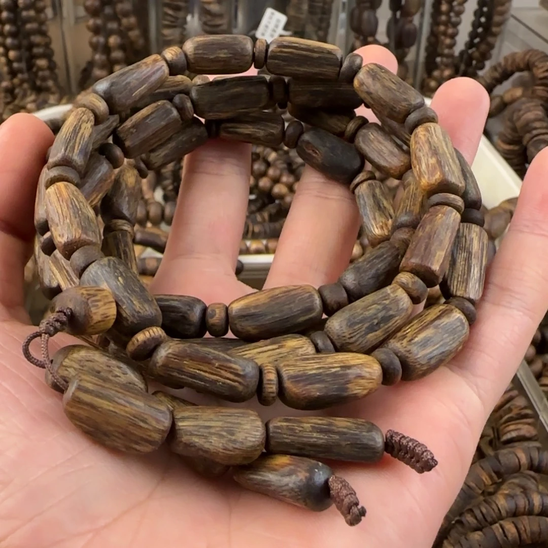 @***佛手串沉香奇楠手串31克