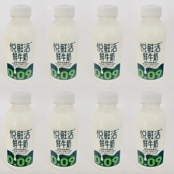 悦鲜活低温鲜牛奶450ml*8瓶