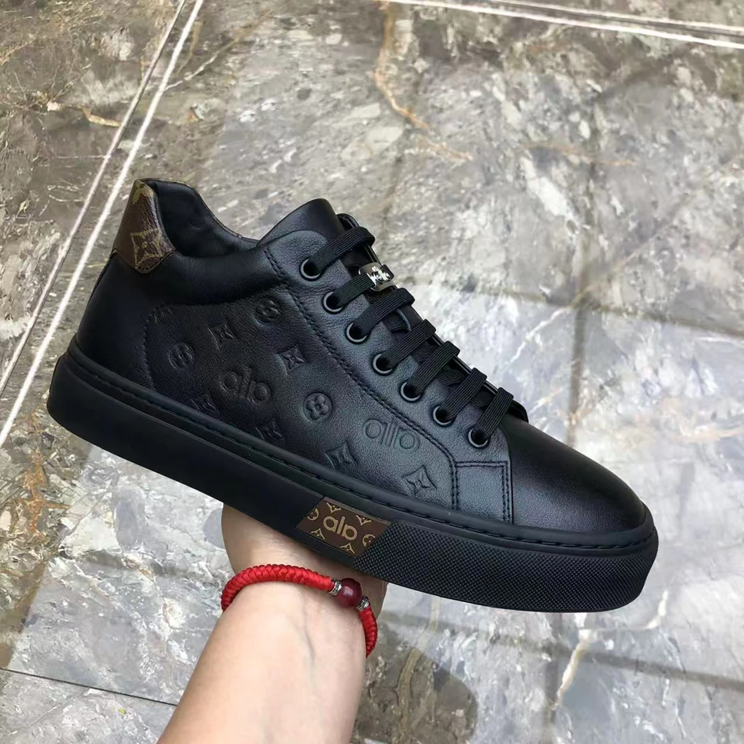 加绒真皮板鞋冬季新款牛皮棉鞋一脚蹬舒适百搭潮流轻便男鞋子7012