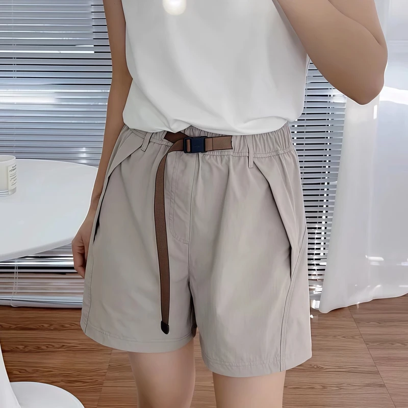 无情的性价比 凉感3D立体剪裁弹力松紧腰女款短裤