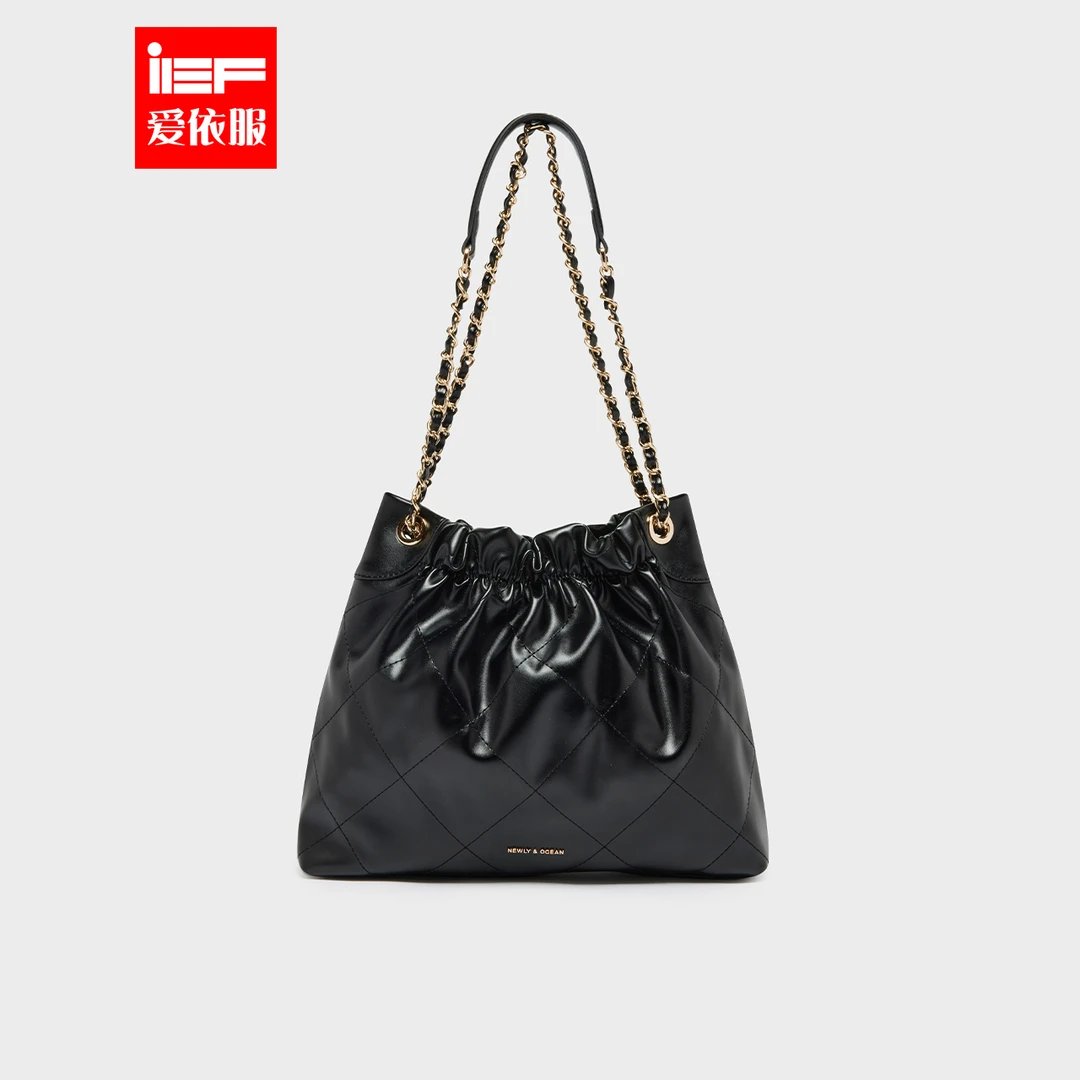 IEF/爱依服时尚女包2024新款简约通勤大容量百搭单肩软包