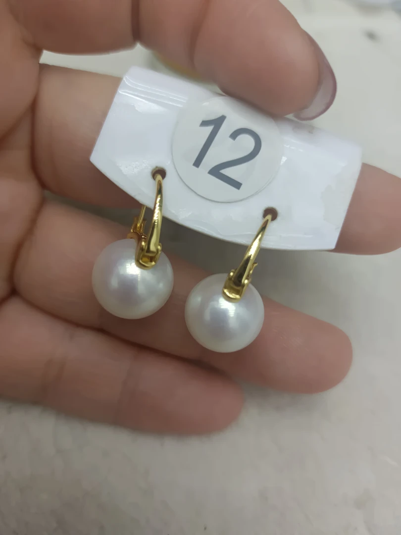 丽源珠宝推荐 天然淡水珍珠精致耳扣