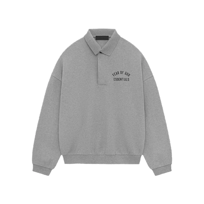 ESSENTIALS FOG FALL24 大学系列主线同款廓形休闲卫衣加绒POLO