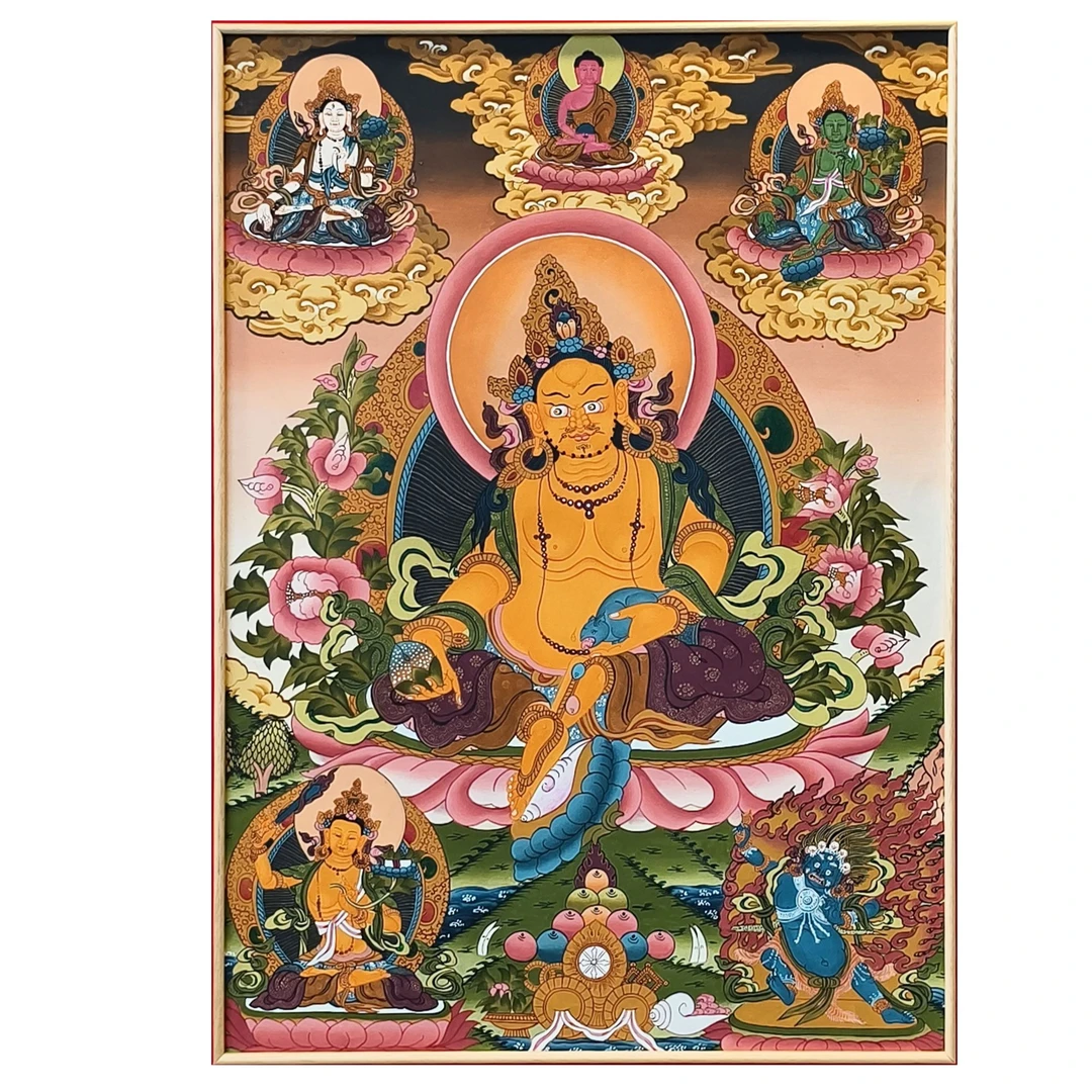 彩唐黄c唐卡 1155—唐华观物