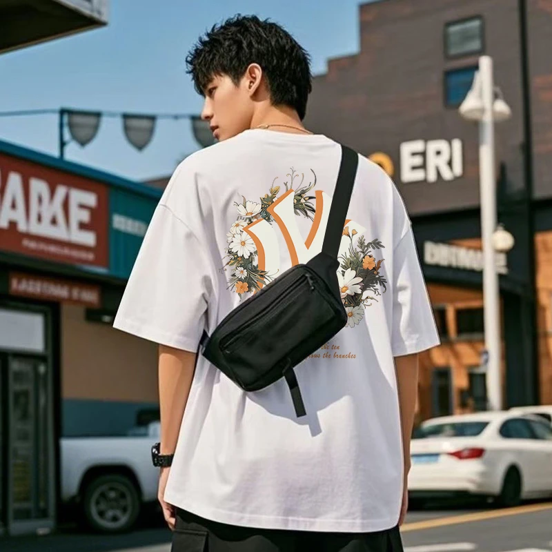 【一折粉丝福利】短袖t恤男士2025新款夏季装ins潮牌半袖体恤男女