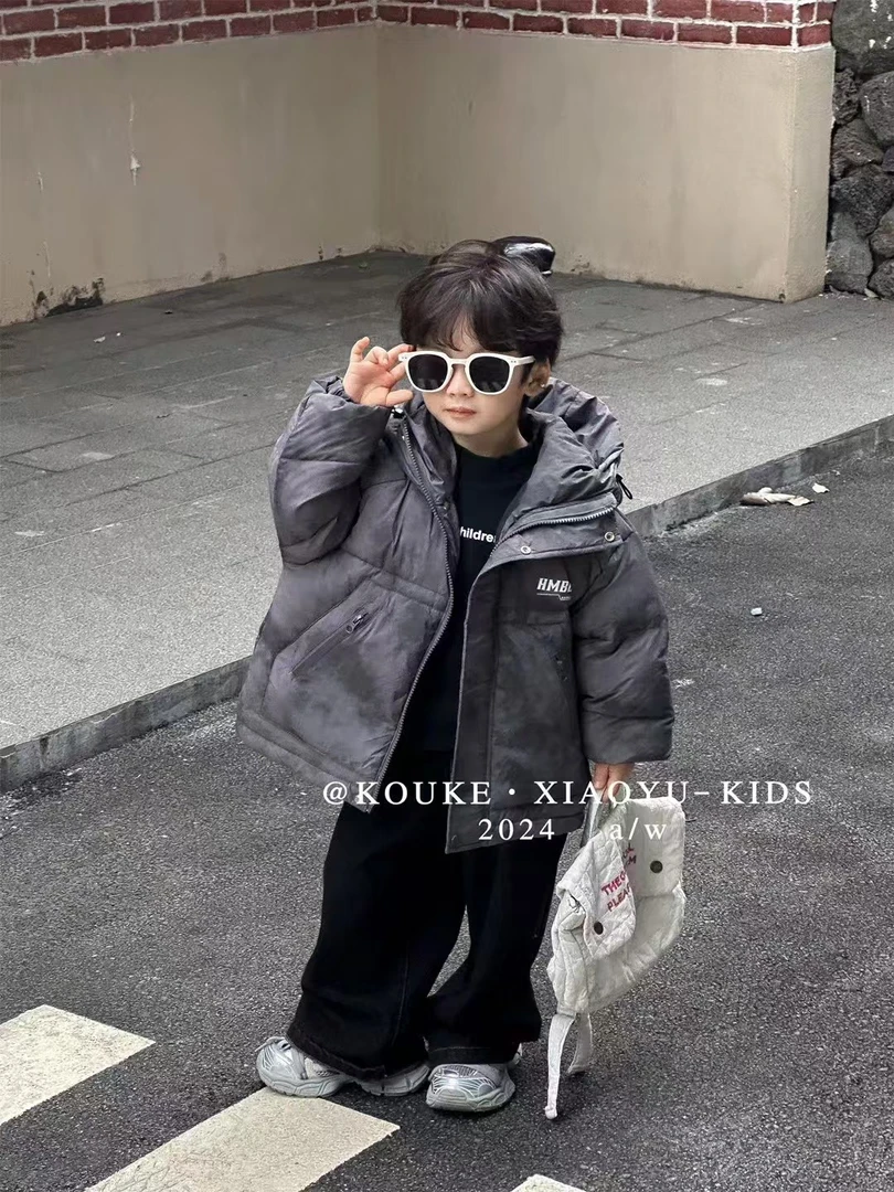 MJL冬款韩版2024新款 立领 儿童羽绒服DK615