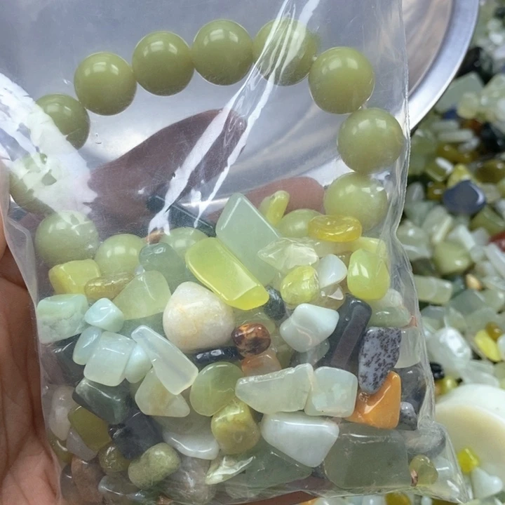 蛇纹石玉未镶嵌鱼缸石