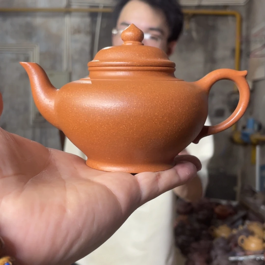 茶壶紫砂金降坡。笑樱。 240CC