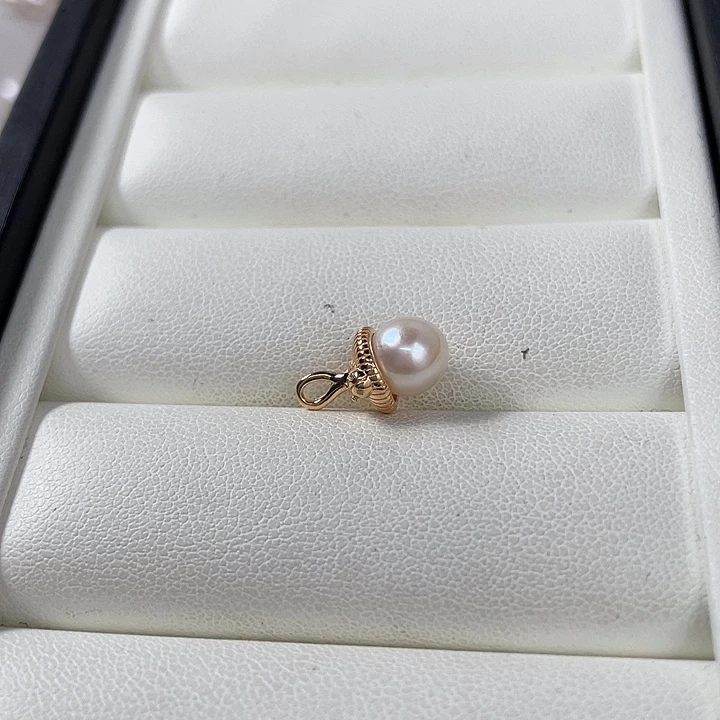 吊坠(不含链)海水珍珠银S925镶嵌