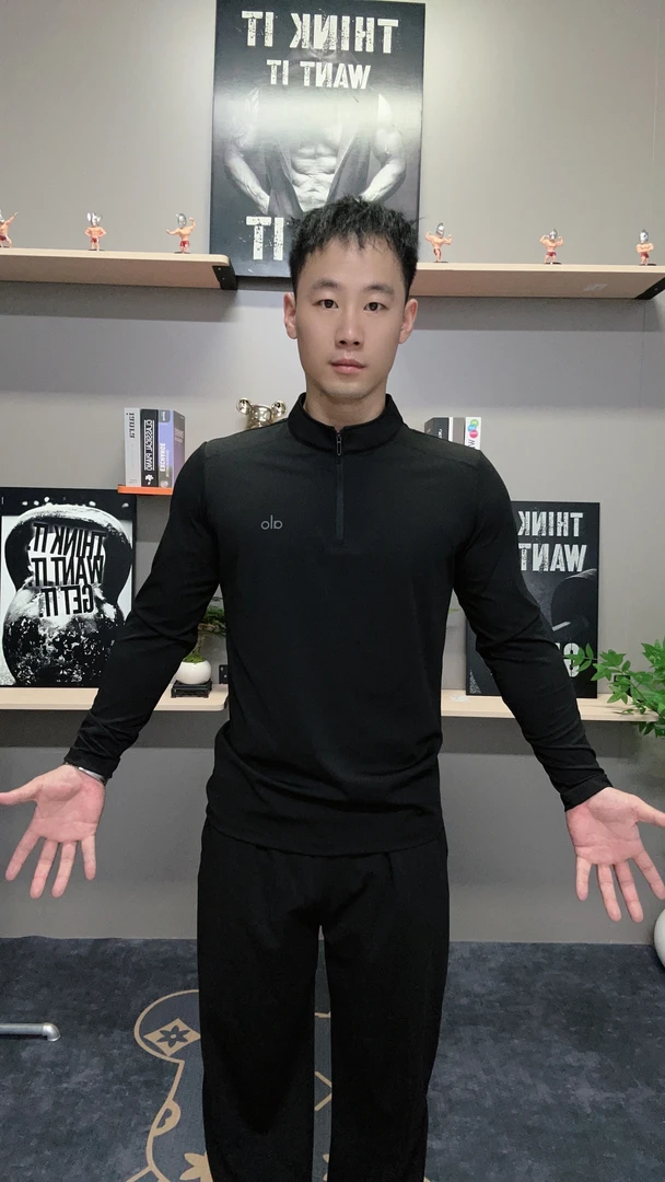 秋冬高品质吸湿速干修身半拉链长袖内搭T恤男款运动休闲时尚打底