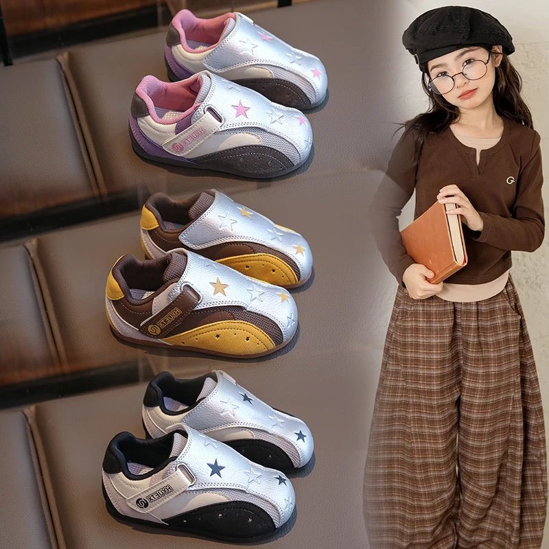 儿童2025春秋新品男童时尚百搭防滑运动鞋女童舒适软底鞋9635
