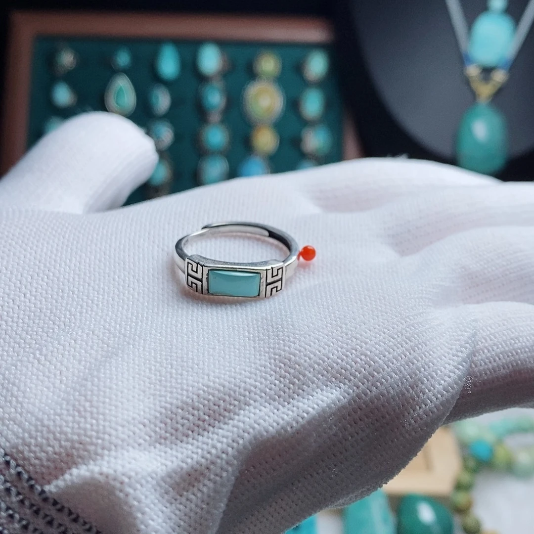 南红玛瑙银S925镶嵌挂件