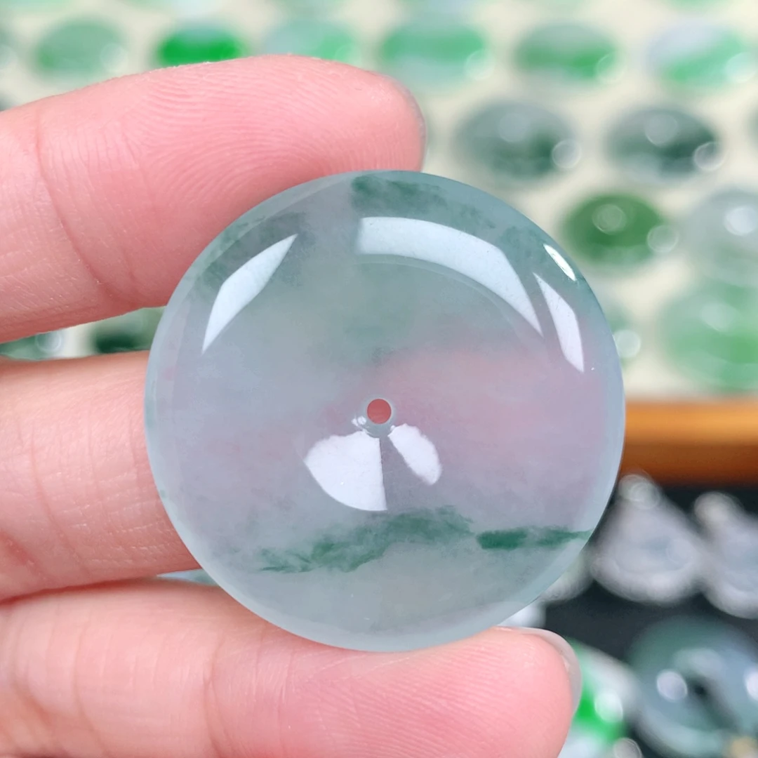 翡翠未镶嵌吊坠(不含链)30.2-5.5